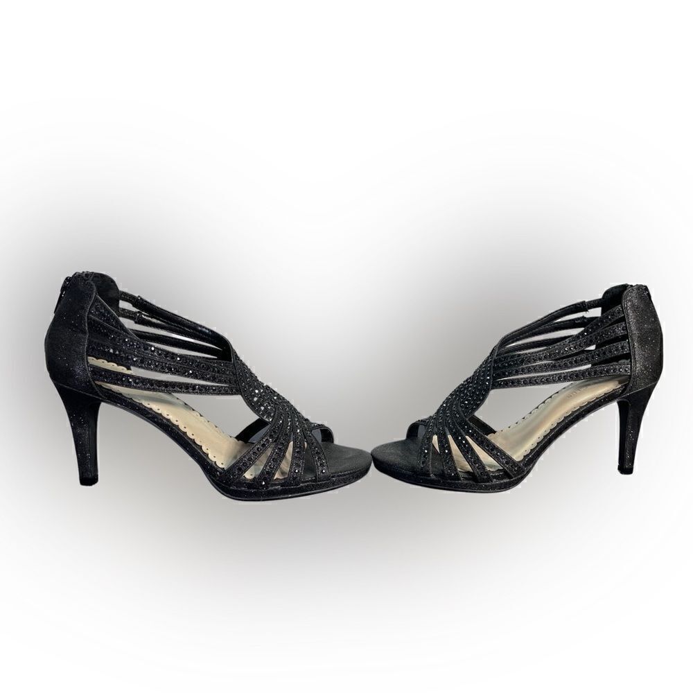 Charter Club - black sparkle heels - Picture 3 of 7